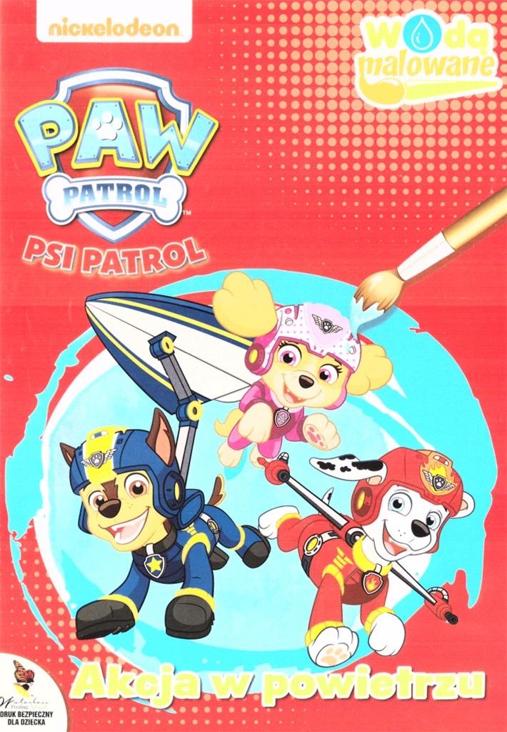 Psi Patrol Wodą malowane. Akcja w powietrzu