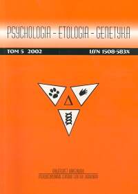 Psychologia etologia genetyka Tom 15/2007