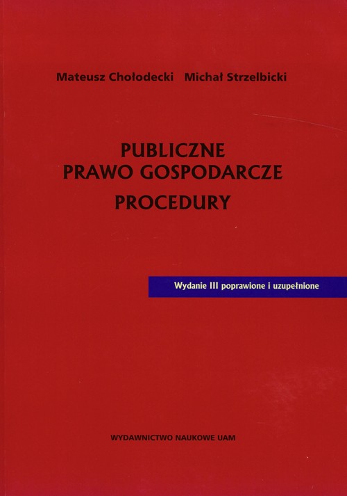 Publiczne prawo gospodarcze Procedury