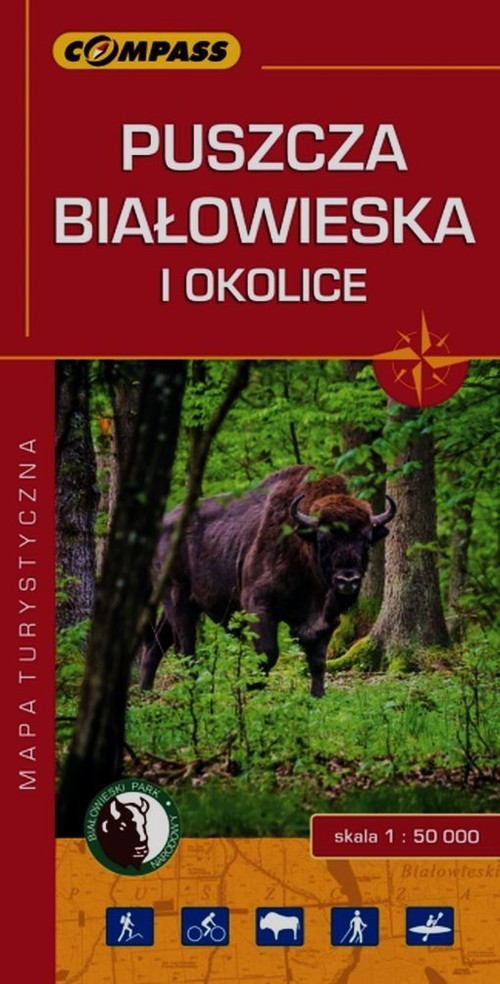 Puszcza Białowieska i okolice mapa turystyczna 1:50 000