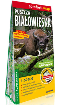 Puszcza Białowieska laminowana mapa turystyczna 1:50 000