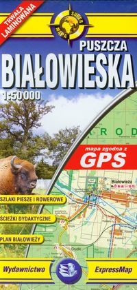 Puszcza Białowieska - mapa turystyczna w skali 1: 50 000