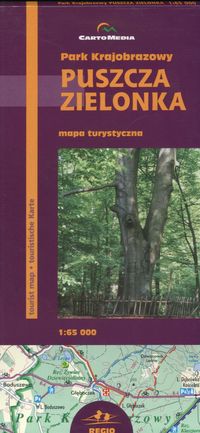 Puszcza Zielonka Mapa turystyczna 1:65 000