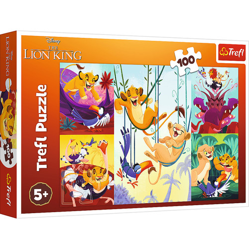 Puzzle 100 Disney Dzielny Król Lew