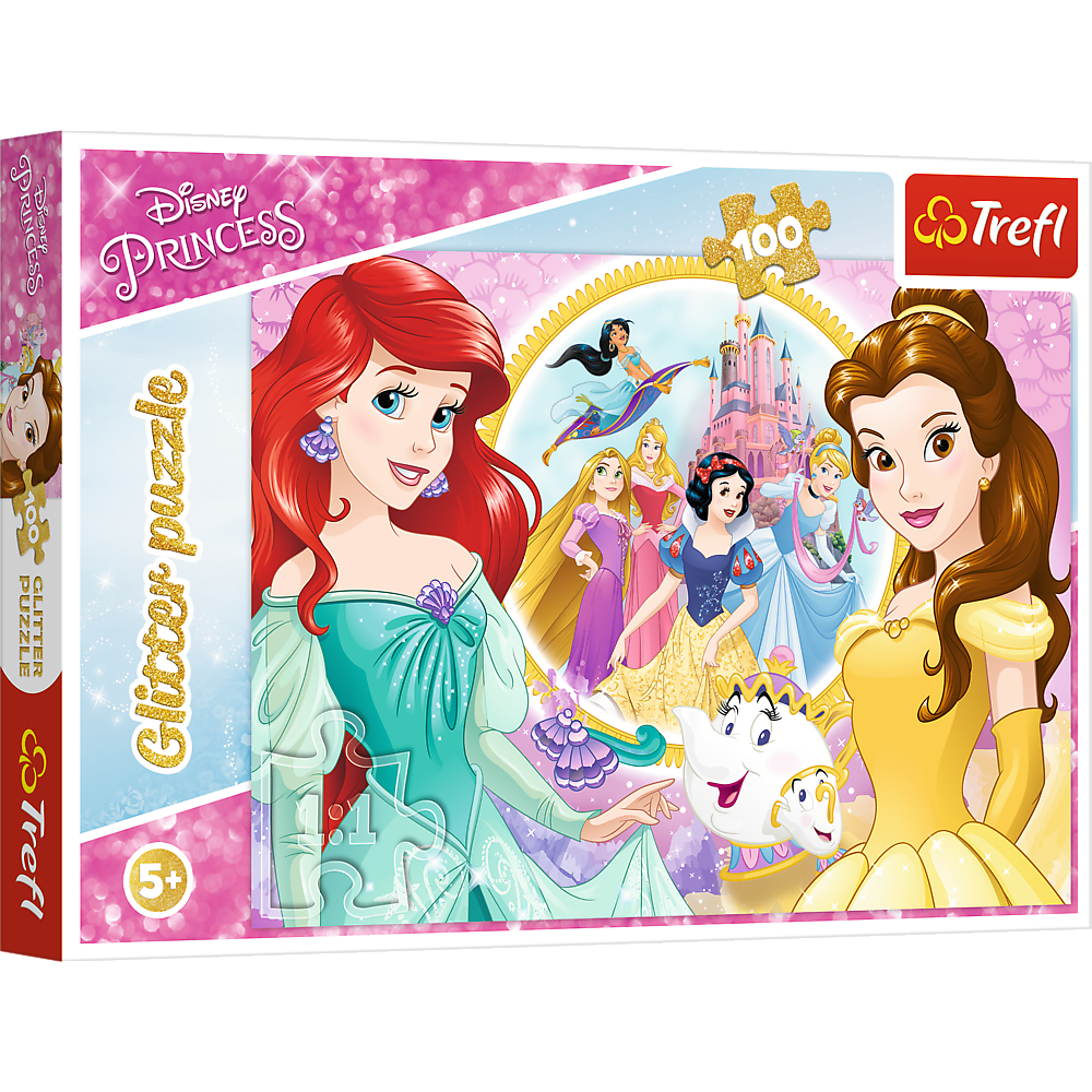 Puzzle 100 Glitter Wspomnienia Belli i Arielki Disney Princess