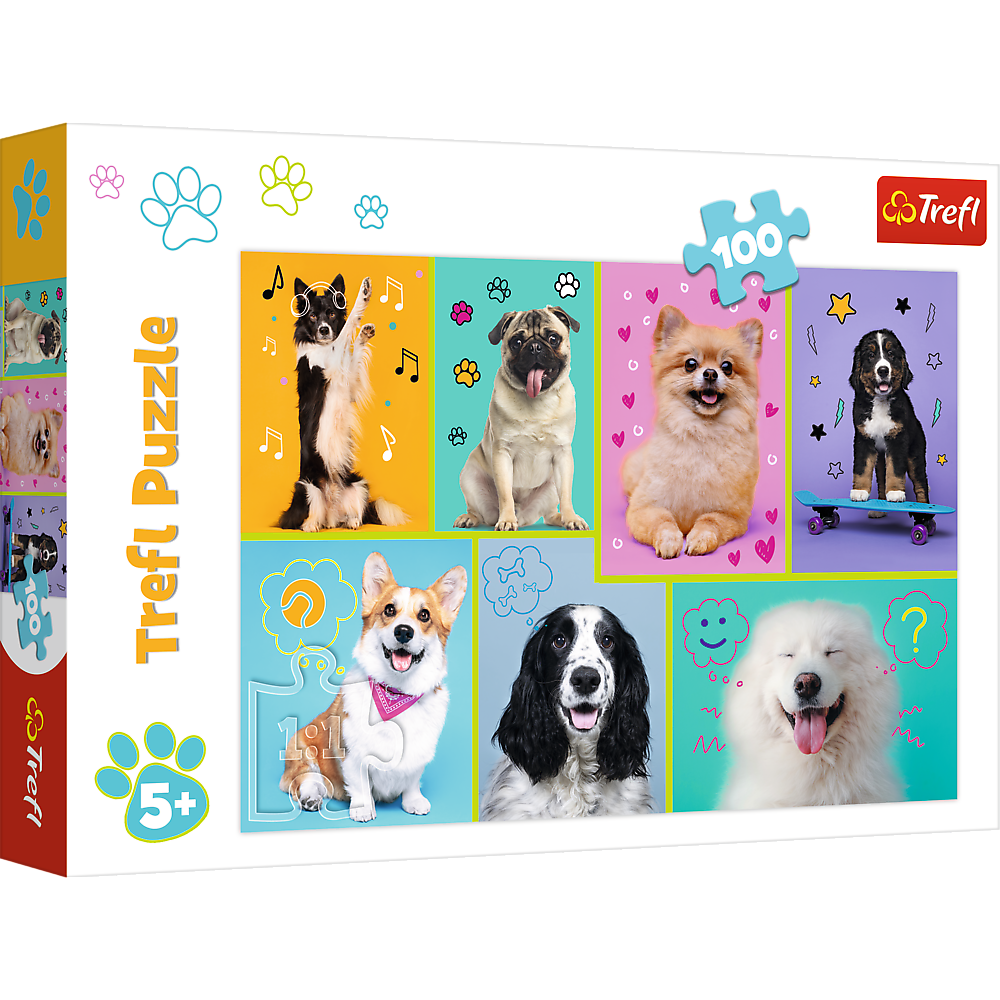 Puzzle 100 W świecie piesków