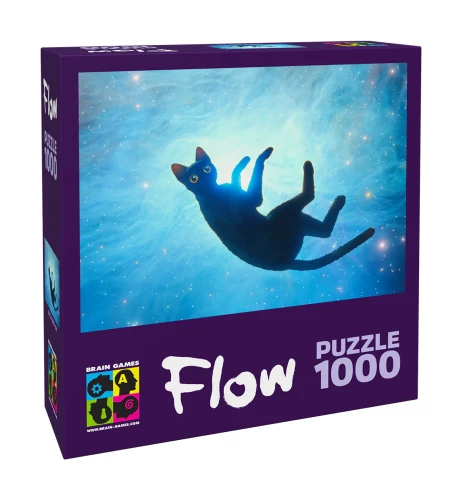 Puzzle 1000 Flow czarny kot
