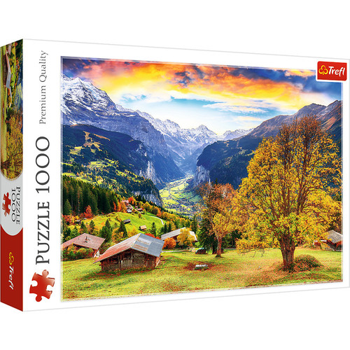 Puzzle 1000 Malownicza alpejska wioska