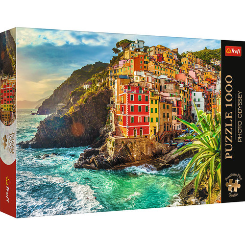Puzzle 1000 Premium Plus Quality Photo Odyssey: Miasteczko Riomaggiore, Włochy