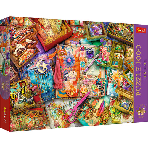 Puzzle 1000 Premium Plus Quality Tea Time: Biurko dziennikarza