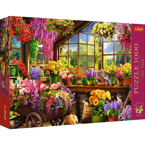 Puzzle 1000 Premium Plus Quality Tea Time: Przygotowania do wiosny
