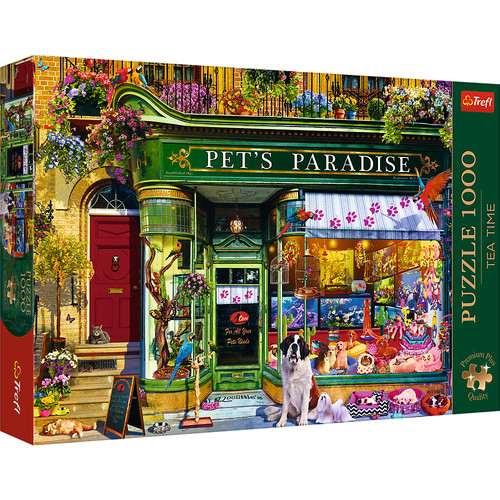 Puzzle 1000 Premium Plus Quality Tea Time: Raj dla zwierząt