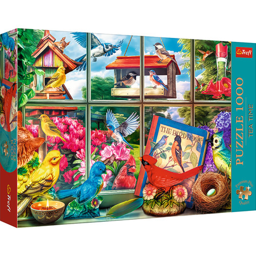 Puzzle 1000 Premium Plus Quality Tea Time: Świat ptaków