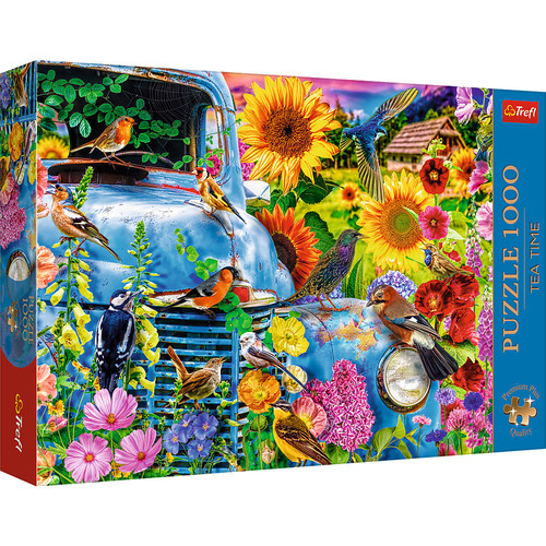 Puzzle 1000 Premium Plus Quality Tea Time: Wiejska sielanka: Śpiewające Ptaki
