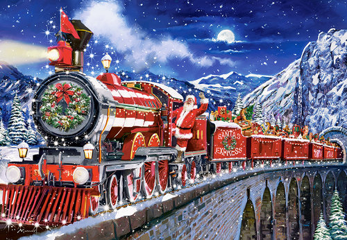 Puzzle 1000 Santas Coming to Town