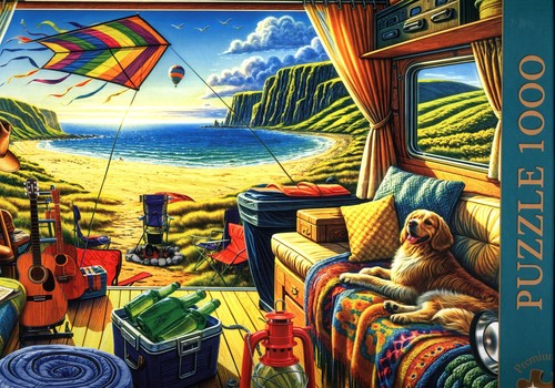 Puzzle 1000 Tea Time Kamperem w podróży