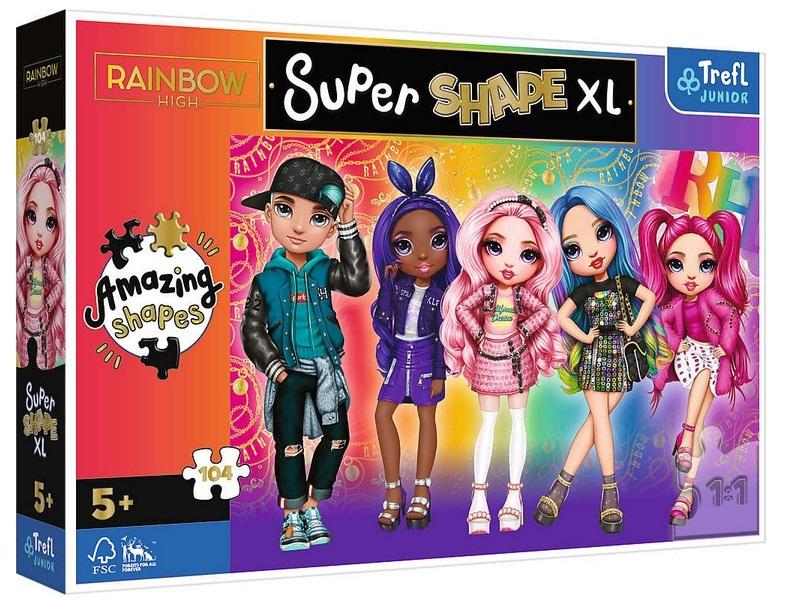 Puzzle 104 Stylowe Rainbow High