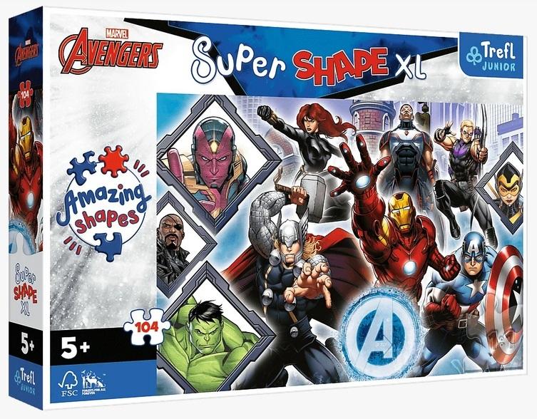 Puzzle 104 XL Twoi ulubieni Avengersi