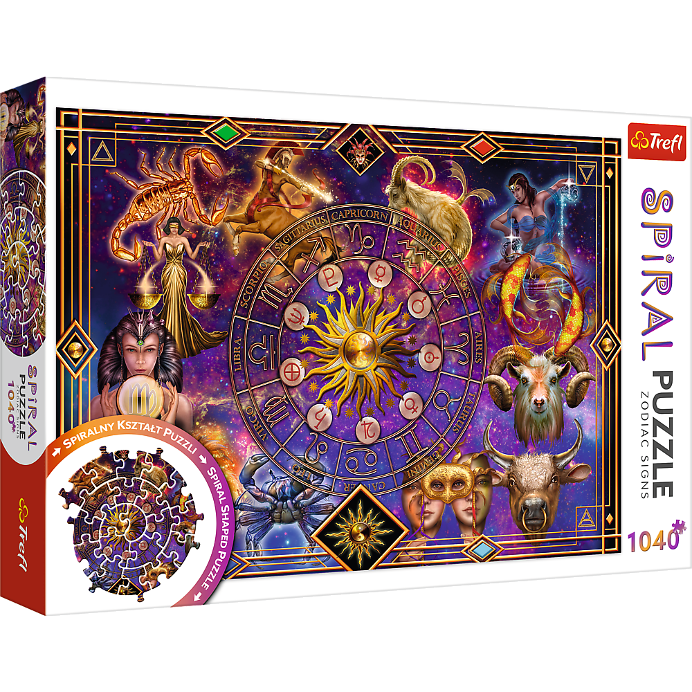 Puzzle 1040 Spiral Puzzle Znaki zodiaku