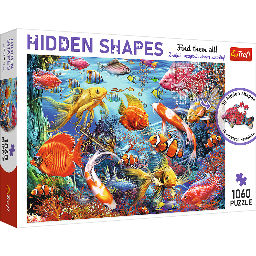 Puzzle 1060 Hidden Shapes Podwodne życie