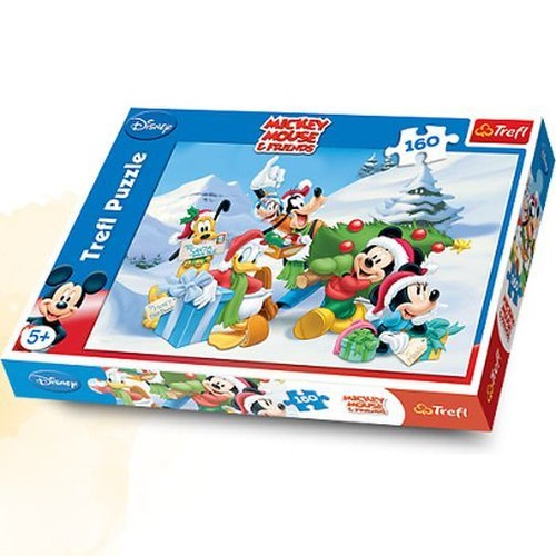 Puzzle 160 Mickey zimą