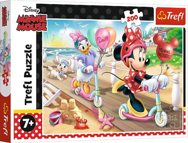 Puzzle 200 Minnie na plaży Disney