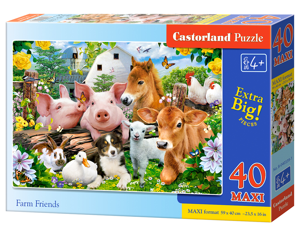 Puzzle 40 maxi Przyjaciele z farmy