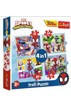 Puzzle 4w1 Ekipa Spidey"a