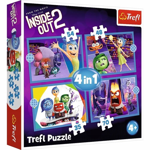 Puzzle 4w1 Emocje rządzą Disney Inside Out 2