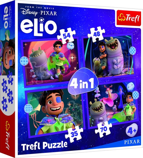 Puzzle 4w1 Pozaziemskie misje Elio