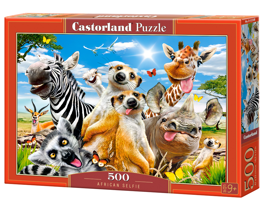 Puzzle 500 Afrykańskie selfie B-53568