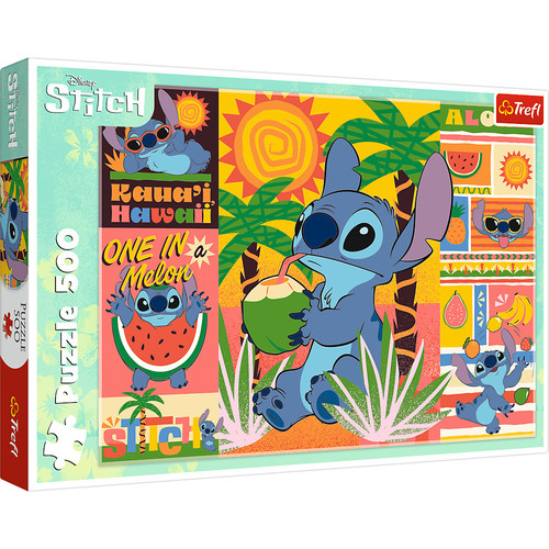 Puzzle 500 Lilo & Stitch Wakacje ze Stichem