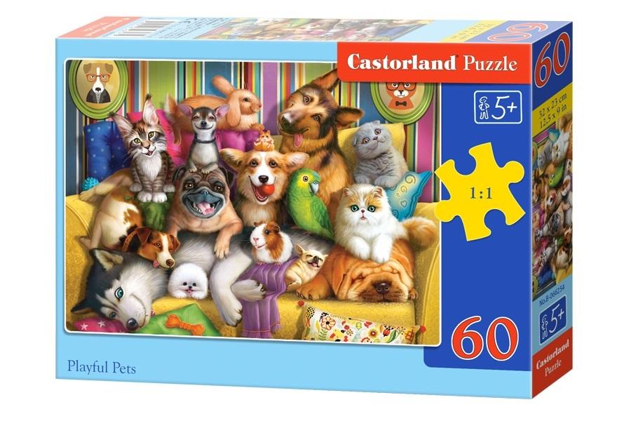 Puzzle 60 Playful Pets B-066254