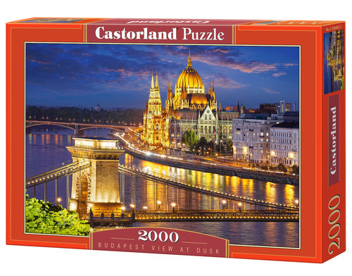 Puzzle Budapest view at dusk 2000