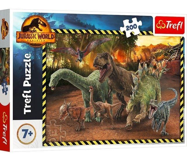 Puzzle Dinozaury z Parku Jurajskiego Jurassic World 200
