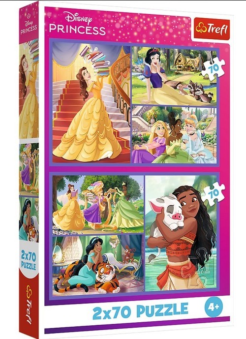 Puzzle Disney Księżniczki Bajkowe dni 2 x 70