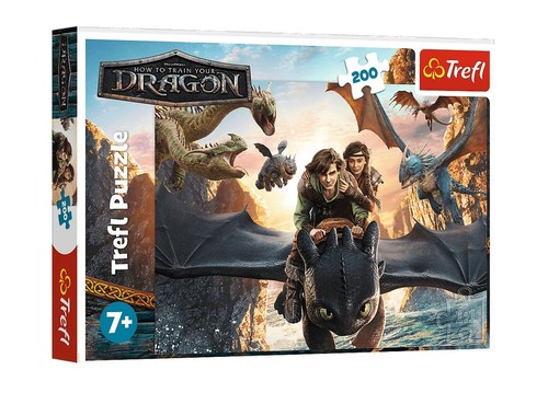 Puzzle Jak wytresować smoka Szczerbatek i przyjaciele 200