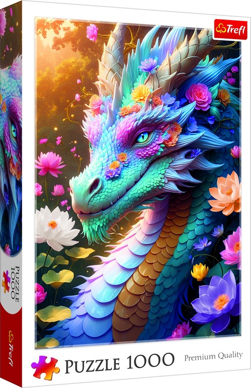 Puzzle Kolorowy Smok 1000