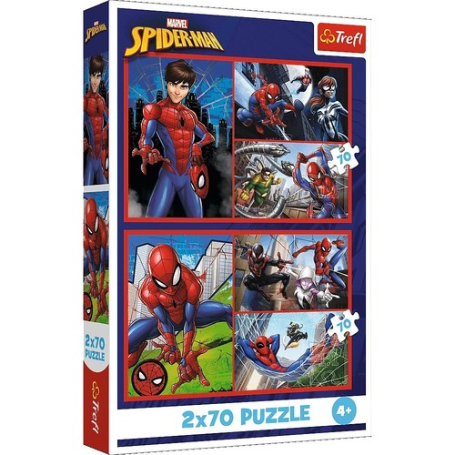 Puzzle Marvel Pajęcze historie 2 x 70