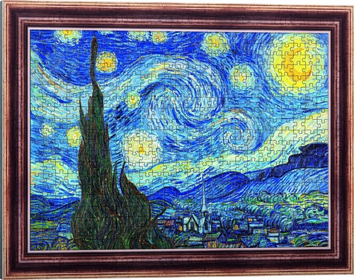 Puzzle PuzzloRama, Gwiaździsta Noc, Vincent van Gogh 500