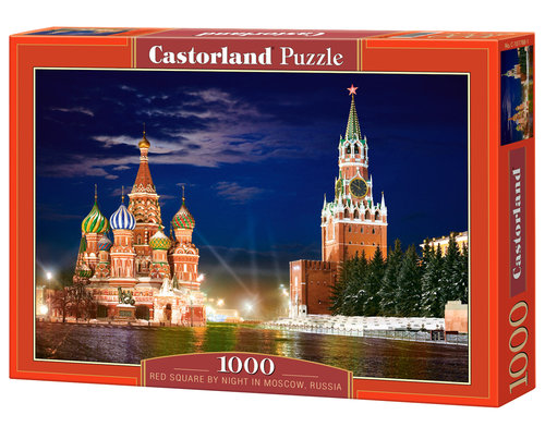 Puzzle Red Square by Night in Moscow, Russia 1000