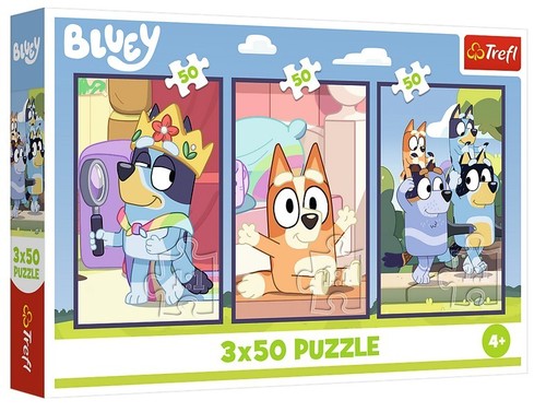 Puzzle Rodzina Bluey 3 x 50