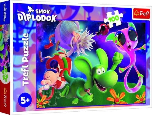 Puzzle Smok Diplodok Smok Diplodok i przyjaciele 100