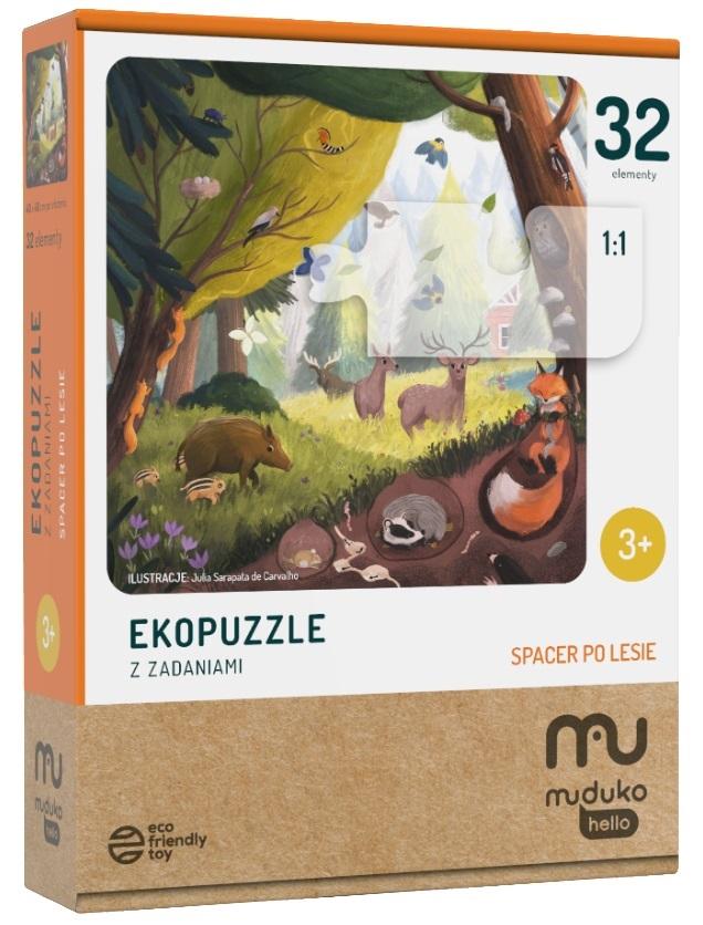 Puzzle Spacer po lesie Ekopuzzle 32