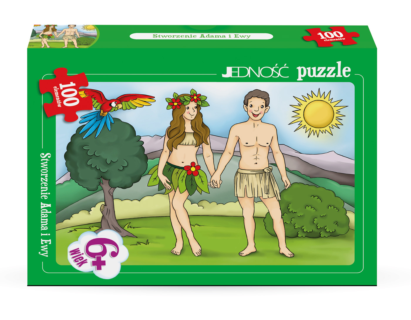 Puzzle Stworzenie Adama i Ewy 100