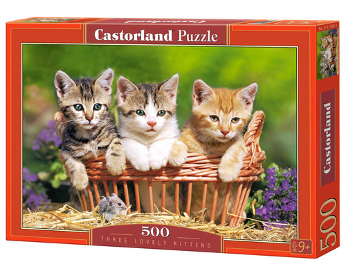 Puzzle Three Lovely Kittens 500
