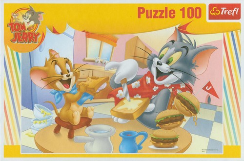 Puzzle Tom i Jerry Pyszne śniadanko 100