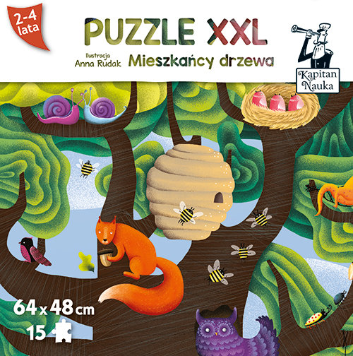Puzzle XXL Mieszkańcy drzewa 2-4 lata