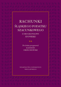 Rachunki śląskiego podatku szacunkowego z drugiej połowy XVI wieku