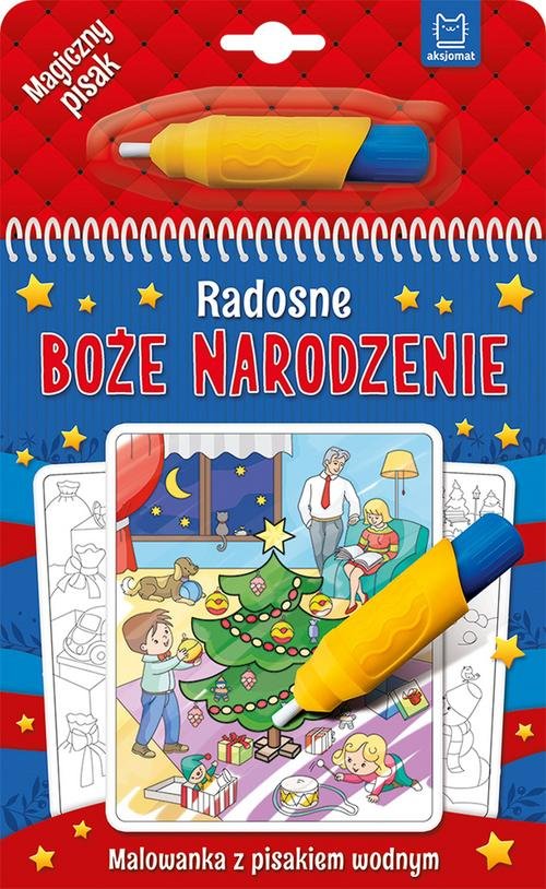 Radosne Boże Narodzenie Malowanka z pisakiem wodnym